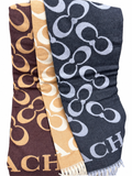 Coach Oversized C Fringe Scarf