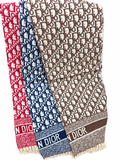 Dior Oblique Fringe Scarf