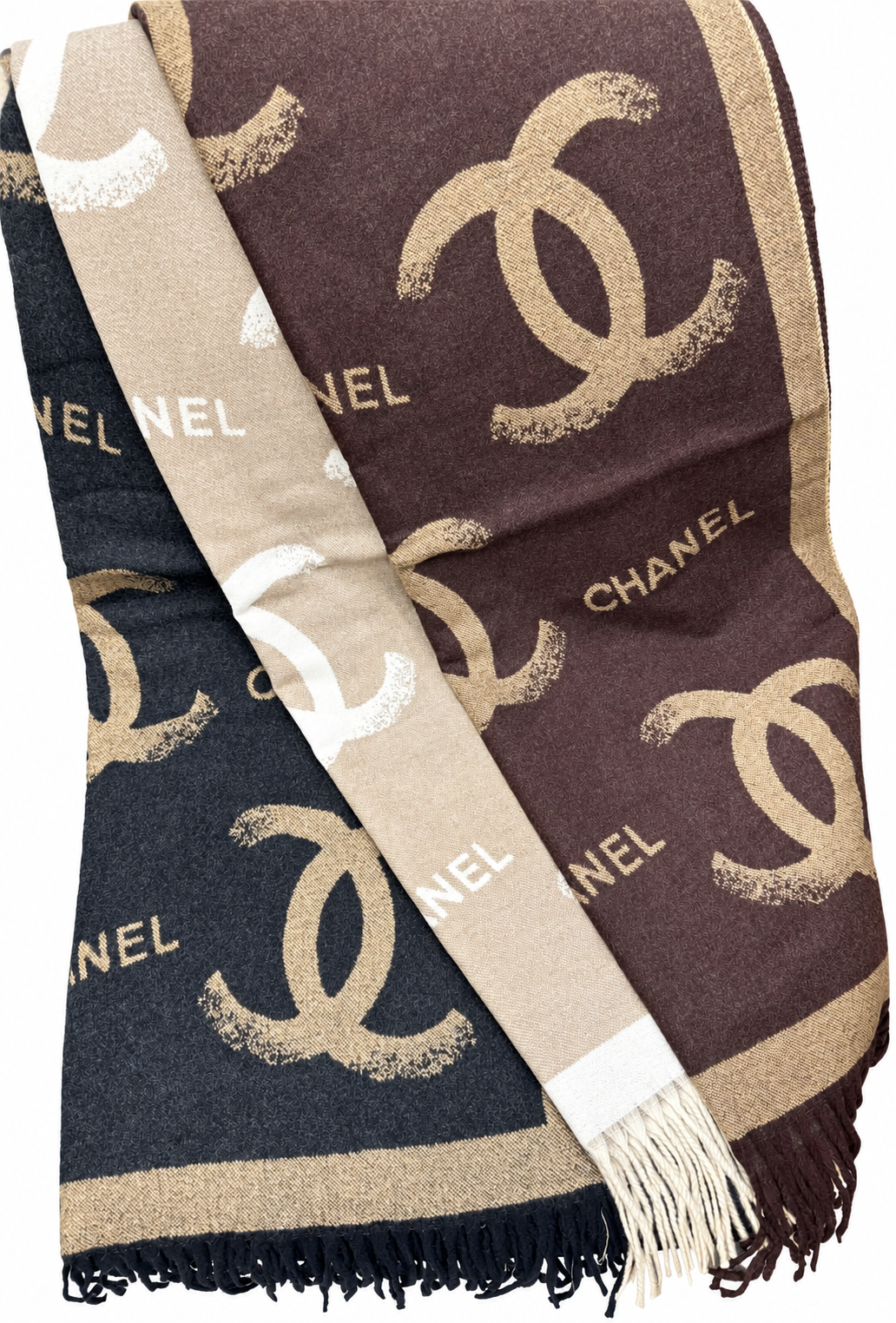 Chanel CC Fringe Scarf