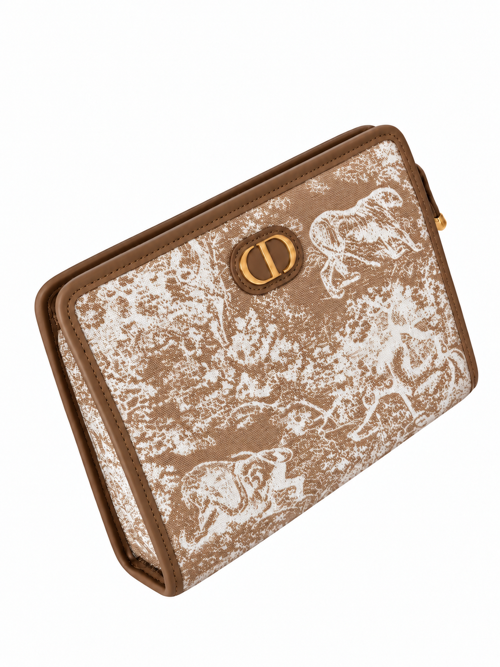 Toile Print Clutch