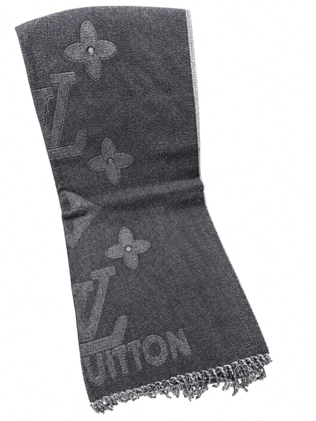 LV Monogram Fringe Scarf