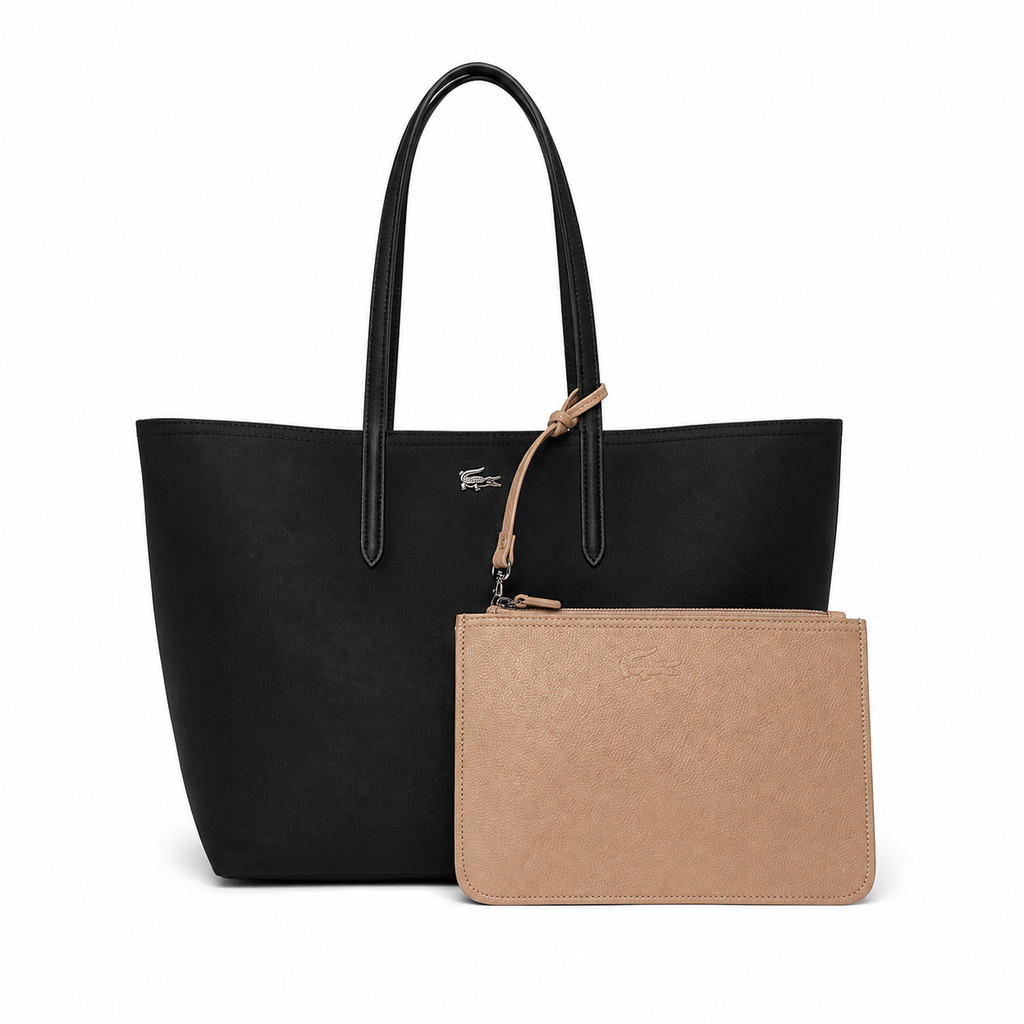 Anna reversible tote with pouch