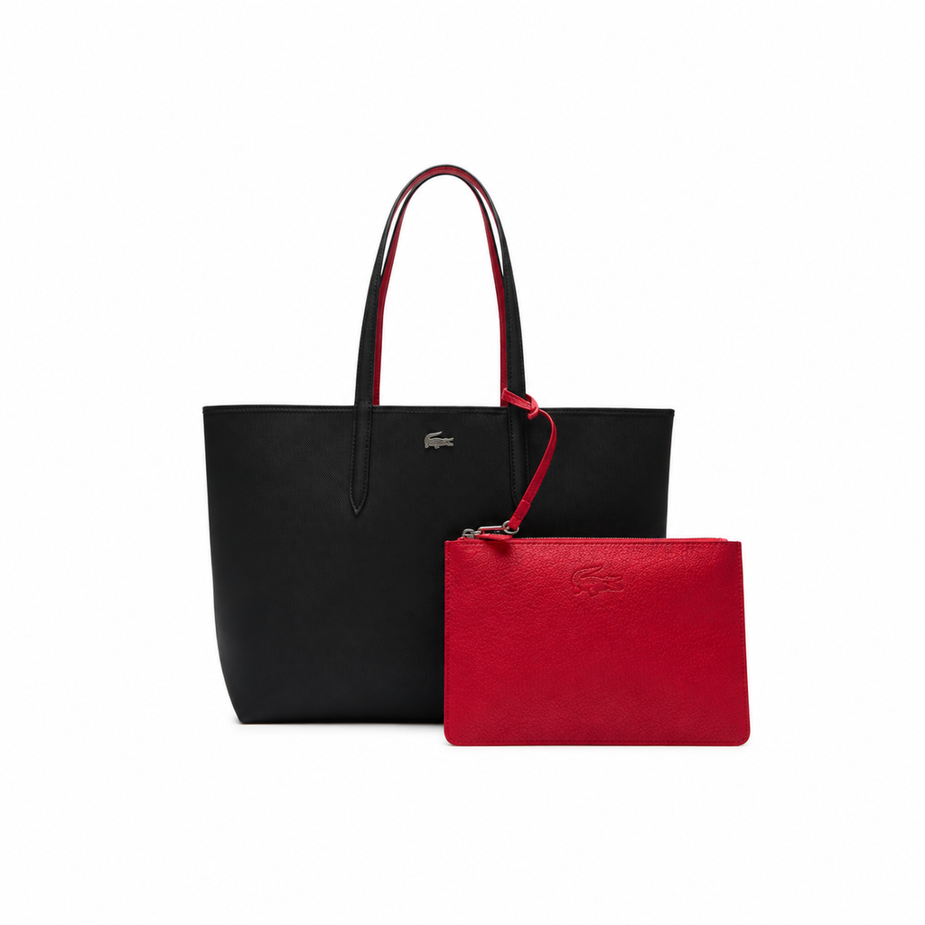 Anna reversible tote with pouch