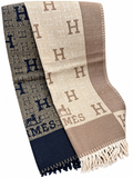 Hermès H Monogram Fringe Scarf